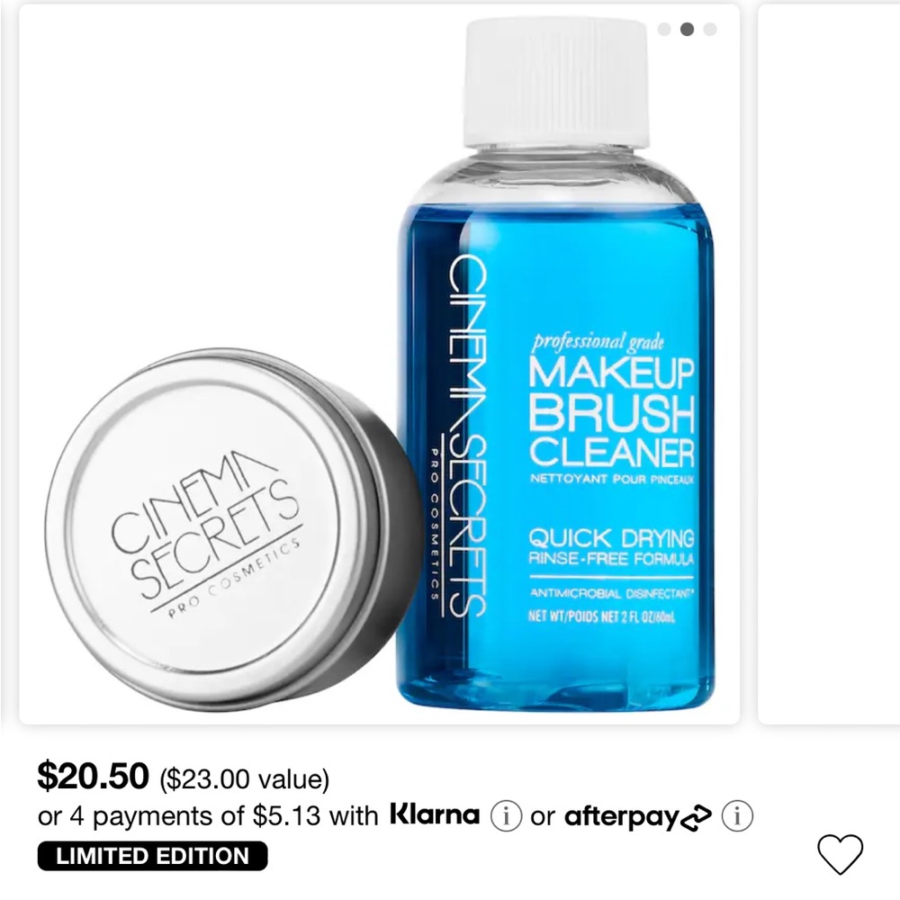 Cinema Secrets Makeup Brush Cleaner Travel Set